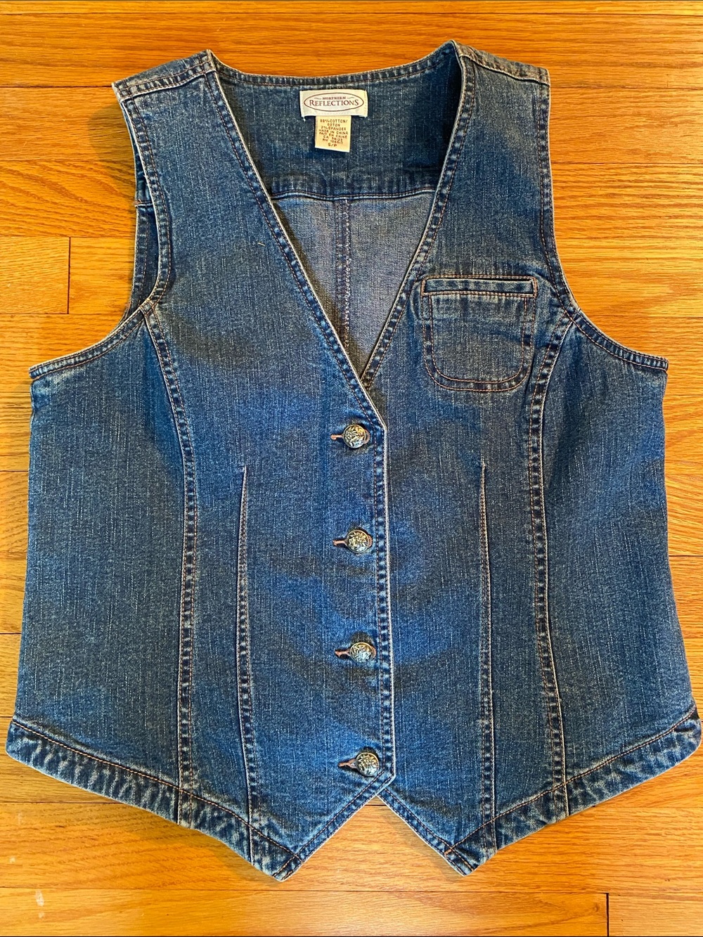 VTG Northern Reflections Denim Vest